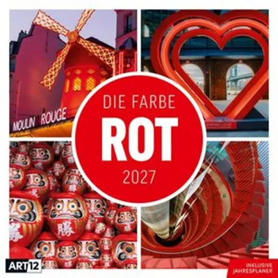 Obrázek produktu pro Kalendář „Červená barva“ 2027 – 30 x 30 – Art12