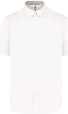 Produktbild von Kariban Herren Hemd Poloshirt Kurzarm T-Shirt Businesshemd Basic, Größe:S, Farbe:Weiß