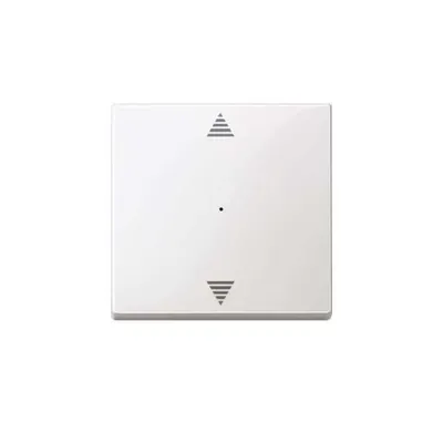 Image de Merten MEG5215-0319 Bascule pour module bouton-poussoir simple (flèches vers le haut/bas), blanc polaire brillant, système M