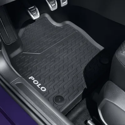 Produktbild von Original VW Polo 2017-2026 Gummifußmatten-Set, vorne und hinten