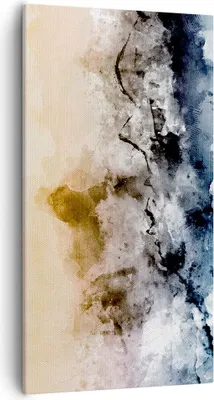 Produktbild von Bild auf Leinwand - Leinwandbild - Einteilig - Abstraktion Wolken Berge - 55x100cm - Wand Bild - Wanddeko - Wandbilder - Leinwanddruck - Bilder - Wanddekoration - Leinwand bilder - PA55x100-4894