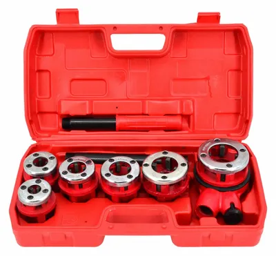 Rohrgewindeschneider Set AWTOOLS 6-teilig 1/4" bis 1-1/4" mit Ratsche