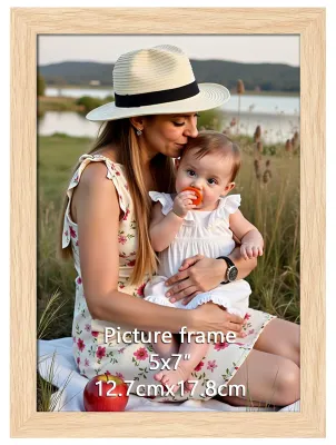 Image de Cadre photo Ditwis, dimensions 13x18 cm, en bois, idéal pour les photos et images de 18x13 cm