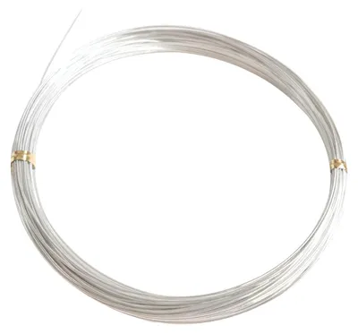 Edelstahldraht 0,4 mm x 10 m, Basteldraht, silber