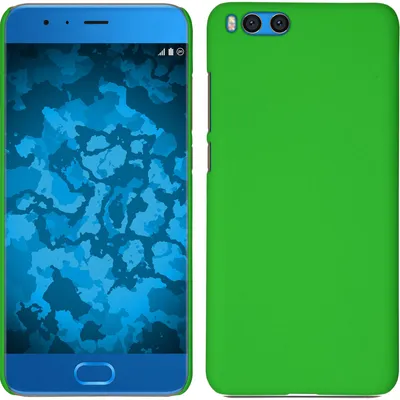 Produktbild von PhoneNatic Case kompatibel mit Xiaomi Mi Note 3 - Hülle grün gummiert Hard-case Cover