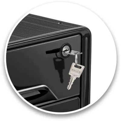 Produktbild von Schubladenbox Smoove  Secure 4 Schubladen 7-311S abschließbar schwarz