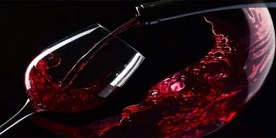 Produktbild von Tulup® Küchenrückwand Spritzschutz aus Glas -100x50 -Spritzschutz auf gehärtetes GlasDeko Essen & Getränke Rotwein