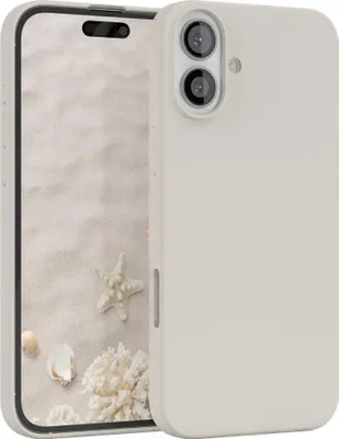 Produktbild von EAZY CASE Silikonhülle für Apple iPhone 16 Plus, Silikon Backcover Schutz in Beige