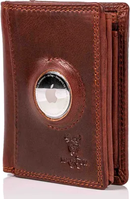 Produktbild von MATADOR Leder Geldbörse Herren Klein AirTag Fach RFID Braun