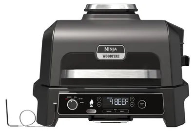 Produktbild von Ninja Woodfire Pro XL Elektrogrill, Holzfeuer-Pellets, wetterfest, OG850EU