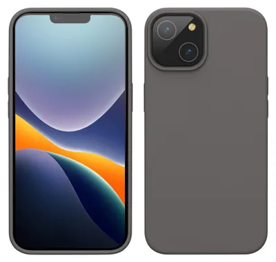 Produktbild von kwmobile Handyhülle für iPhone 14 Hülle, für iPhone 14 Case - Hülle Silikon - kabelloses Laden - Stone Dust