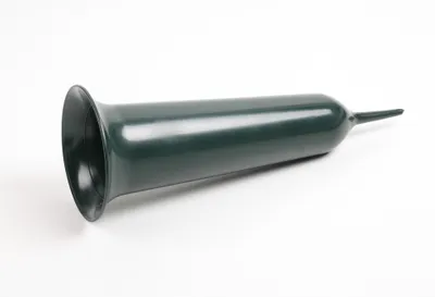 Produktbild von 2x Grabvase Kunststoff Vase Steckvase grün Erdspieß H37cm