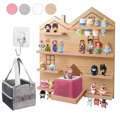 Produktbild von Großes passend für passend für Tonie-Regal für die Toniebox – Aufbewahrungsregal für all Ihr Toniebox-Zubehör, Ihre Toniebox-Figuren und Toniebox-Figuren, Ausstellungsregal für Ihre Sammlung (natürlich)