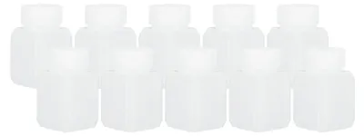 10 HDPE-Reagensflaschen 30 ml mit Innenringdeckel