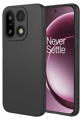 Productafbeelding van MobyDefend Hoesje - Geschikt voor OnePlus 15 - Matte Siliconen Backcover - Zwart