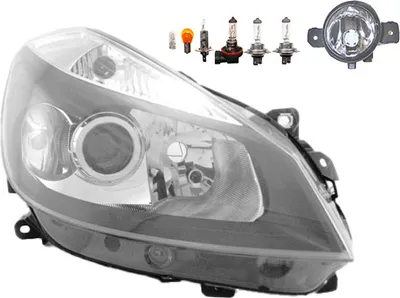 Produktbild von Scheinwerfer passend für Renault Clio BR CR 05-09 H7 H7 H1 R +Nebel+Leu. 7701061076 260100822R 260103547R 7701070492 8200002470 2615089 Johns