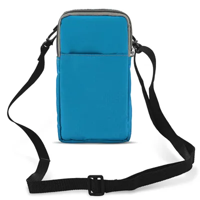 Produktbild von Avizar, Universal Gürteltasche, Gürtelschlaufe & Karabinerhaken, 2 Fächer, Türkis
