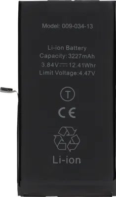 Obrázok produktu pre Clappio, náhradná batéria pre Apple iPhone 13 3227 mAh s integrovaným čipom TI, čierna