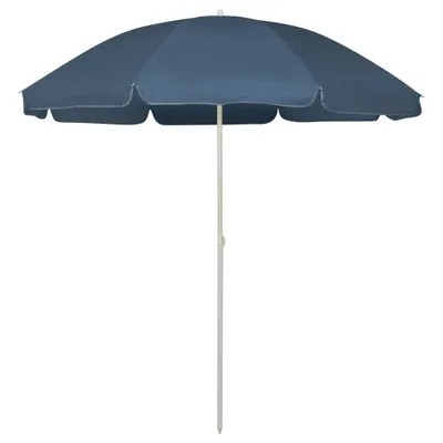 Image de Parasol de plage bleu 240 cm