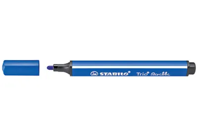 Produktbild von Gefederter Dreikant-Filzstift - STABILO Trio Scribbi - Einzelstift - blau