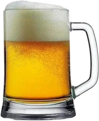 Zdjęcie produktu dla Szklany kufel do piwa 0,5 l – klasyczna szklanka do piwa z uchwytem