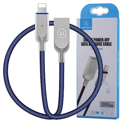 Immagine prodotto di Usams U-Sun Cavo interruttore Lightning Blu/Blu 1,9 M Ipysusb202 (Us-Sj170)