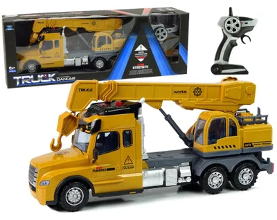 Immagine prodotto di Telecomando Camion Gru Telecomandato 2.4G Luci Suoni Giallo
