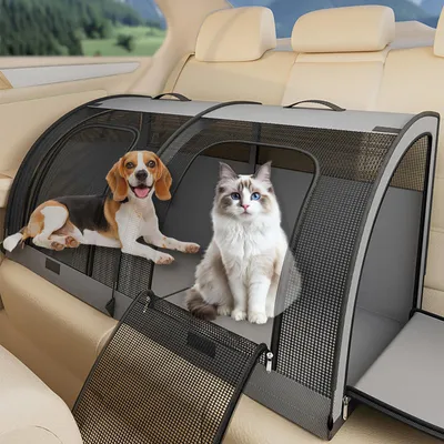 Imagen del producto de Transportín para gatos - Transportín plegable para perros - 100 x 50 x 50 cm - Impermeable