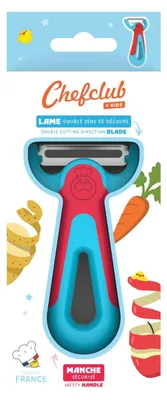 Produktbild von Gemüseschäler Obstschäler Kinderküchenspielzeug - Ab 7 Jahren - Kindermesser mit Softgriff - Antirutsch-Griff - Für Kinder