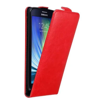 Immagine prodotto di Cadorabo cover per Samsung Galaxy A7 2015 cover protettiva in rosso flip case custodia del telefono cellulare cover