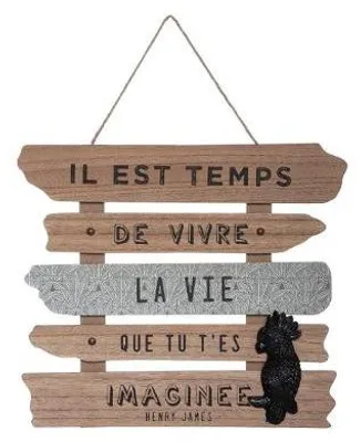 Image de Décoration murale - L 32,5 x H 37,5 - Vivre