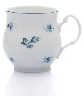 Produktbild von Thun, 1794, Becher "Jonah", tschechisches Porzellan, Bernadotte-Muster, 310 ml, blaue Rosen, Thun