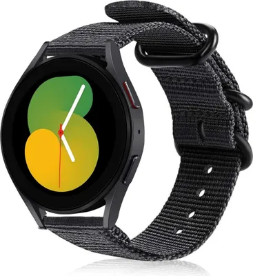 Produktbild von Strap-it Samsung Galaxy Watch 5 - 40mm Nylon-Schnallenarmband (Schwarz)