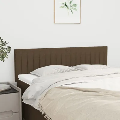Produktbild von CLORIS Bettkopfteil Kopfteile 2 Stk. Dunkelbraun 72x5x78/88 cm Stoff, 8,95 kg