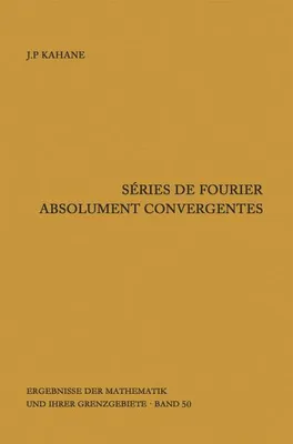 Obrázek produktu pro Séries de Fourier absolument convergentes
