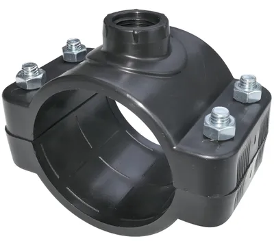 Zdjęcie produktu dla Złączka do węża o średnicy 75 mm - gwint 1/2" - z 4 śrubami