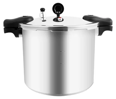 Produktbild von Drucktopf Schnellkochtopf - 22 L Aluminiumdrucktopf - 90 kPa Betriebsdruck - Mit Manometer Und Sicherheitsventilen - Für Haushalt Camping Wohnmobil - Silber