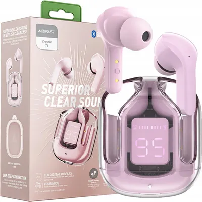 Obrázek produktu pro Bezdrátová sluchátka Acefast In-Canal Tws Bluetooth Pink