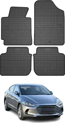 Image de Tapis de Sol pour Hyundai Elantra 2010-2016 Caoutchouc Noir