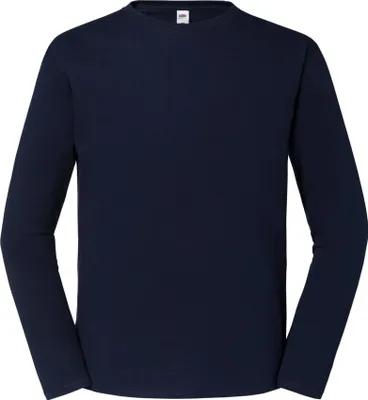Produktbild von Fruit of the Loom - "Iconic 195" T-Shirt für Herren/Damen Uni Langärmlig LT2071 (XXL) (Marineblau)