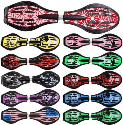 Productafbeelding van Waveboard Original - Casterboard - Buiten Bewegen - LED Wielen - 86cm - Multi