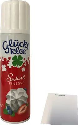 Produktbild von Glücksklee Sprühsahne Finesse 30% Fett (250ml Dose) + usy Block