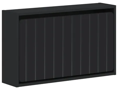 Image de vidaXL Armoire à chaussures murale ZWOLLE, 71 x 17 x 43 cm, noire