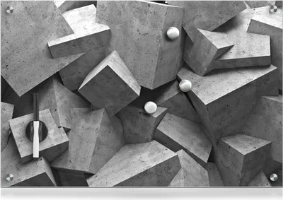Produktbild von Zeller Memobord "Cubes", 60 x 40 cm, 11655