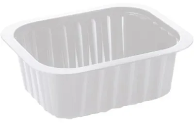 Produktbild von 300x DUNIFORM PP-Schälchen 138 x 114 x 53 mm Weiß ungeteilt