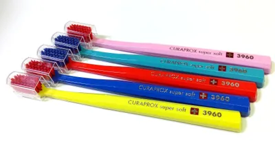 Produktbild von 5 Stück: Curaprox CS 3960 Super Soft Handzahnbürsten - Weichheitsgrad: Supersoft