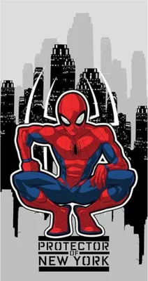 Productafbeelding van Strandlaken - Spider-Man - Beschermer van New York - 70x140 cm