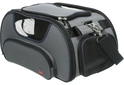 Produktbild von TRIXIE Airline Tasche Wings - grau/blau - 28 × 23 × 46 cm