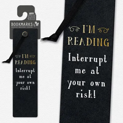 Immagine prodotto di Literary Bookmarks Interrupt Me – Lingua: Inglese