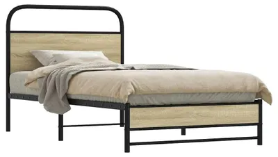Productafbeelding van Bedframe 107x203 cm met Hoofdeinde en Lattenbodem